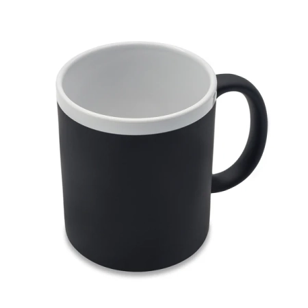 Kubek ceramiczny Velutti 350 ml, czarny | RD-R85326.02