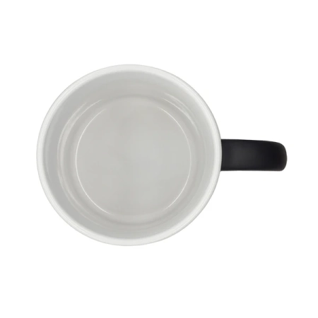 Kubek ceramiczny Velutti 350 ml, czarny | RD-R85326.02