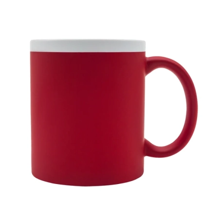 Kubek ceramiczny Velutti 350 ml, czerwony R85326.08