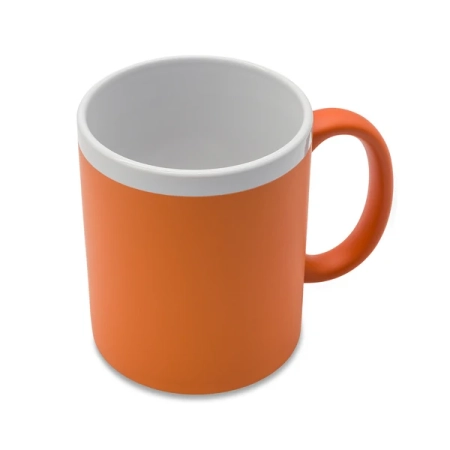 Kubek ceramiczny Velutti 350 ml, pomarańczowy | RD-R85326.15