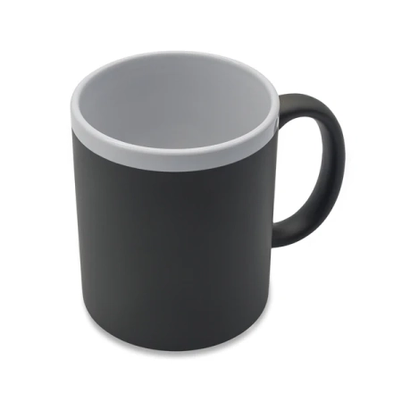 Kubek ceramiczny Velutti 350 ml, szary | RD-R85326.21