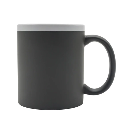 Kubek ceramiczny Velutti 350 ml, szary R85326.21