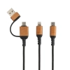 Kabel do ładowania 6 w 1 Ohio, plastik z recyklingu | VA-P302.861