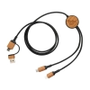 Kabel do ładowania 6 w 1 Ohio, plastik z recyklingu | VA-P302.861