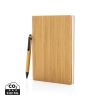 Bambusowy notatnik A5 z bambusowym długopisem | VA-P772.159