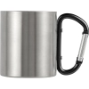 Metalowy kubek 185 ml z karabińczykiem | VA-V0646-03