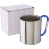 Metalowy kubek 185 ml z karabińczykiem | VA-V0646-04