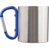 Metalowy kubek 185 ml z karabińczykiem | VA-V0646-04