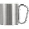 Metalowy kubek 185 ml z karabińczykiem | VA-V0646-32