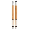 Bambusowy zestaw piśmienniczy, długopis touch pen i ołówek mechaniczny | VA-V1803-16
