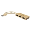 Bambusowy hub USB i USB-C B'RIGHT Kenzie | VA-V7283-17