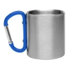 Metalowy kubek 210 ml z karabińczykiem Easton | VA-V8437-11