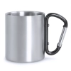 Metalowy kubek 210 ml z karabińczykiem V8437/A-03