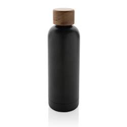 Butelka termiczna 500 ml Wood, stal nierdzewna z recyklingu P435.531