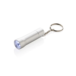 Brelok do kluczy z aluminium z recyklingu, latarka Flash P514.0402
