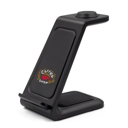 Ładowarka bezprzewodowa 15W, 3 w 1, stojak na telefon Todd V1380-03