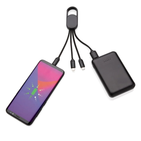 Kabel do ładowania 4 w 1 z karabińczykiem | VA-P302.071