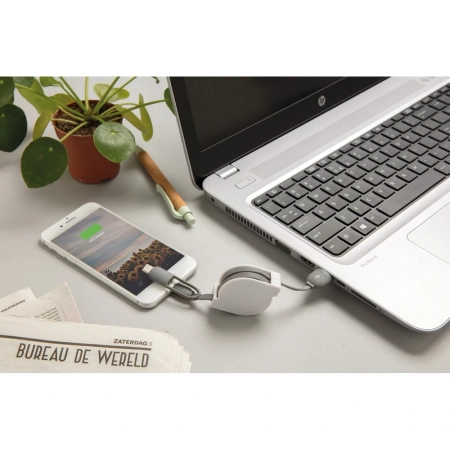 Zwijany kabel do ładowania i synchronizacji 3 w 1 | VA-P302.223
