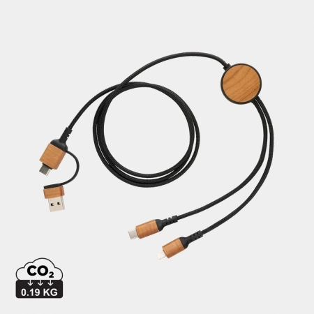 Kabel do ładowania 6 w 1 Ohio, plastik z recyklingu P302.861