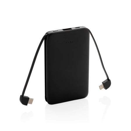 Power bank 5000 mAh, zintegrowany kabel 3 w 1 P322.081