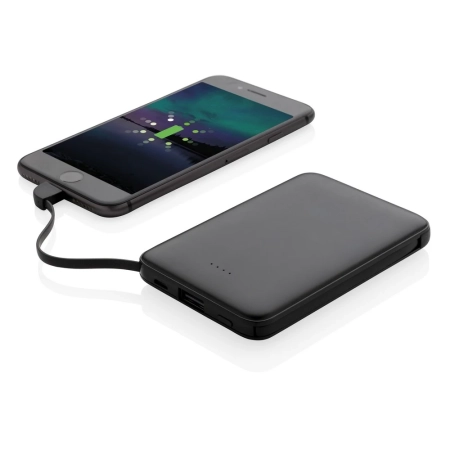 Power bank 5000 mAh, zintegrowany kabel 3 w 1 | VA-P322.081