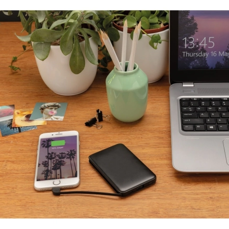 Power bank 5000 mAh, zintegrowany kabel 3 w 1 | VA-P322.081