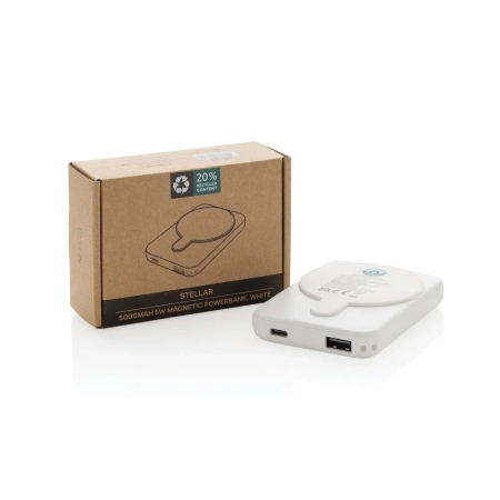 Magnetyczny bezprzewodowy power bank 5000 mAh, 5W Stellar | VA-P322.5903