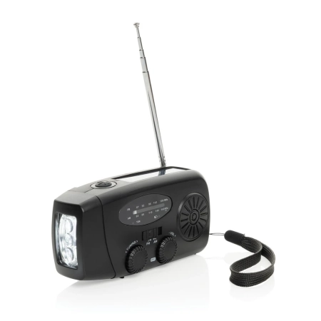 Radio survivalowe AM/FM, power bank 1800 mAh, latarka RescueWave | VA-P326.4301