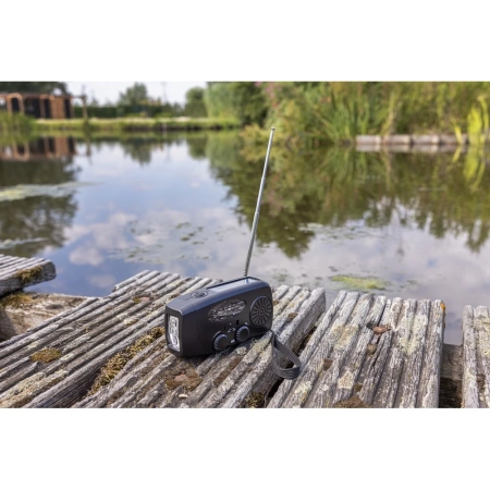 Radio survivalowe AM/FM, power bank 1800 mAh, latarka RescueWave | VA-P326.4301