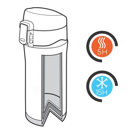 Kubek termiczny 300 ml, stal nierdzewna z recyklingu | VA-P435.065