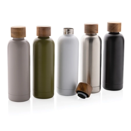 Butelka termiczna 500 ml Wood, stal nierdzewna z recyklingu | VA-P435.531