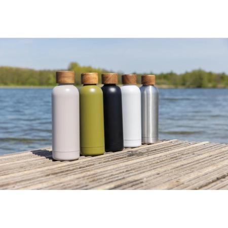 Butelka termiczna 500 ml Wood, stal nierdzewna z recyklingu | VA-P435.531