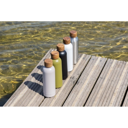 Butelka termiczna 500 ml Wood, stal nierdzewna z recyklingu | VA-P435.531