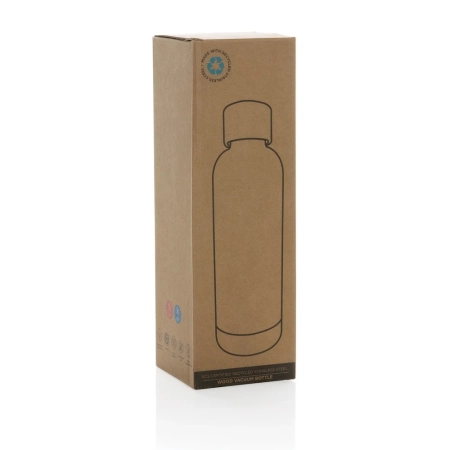 Butelka termiczna 500 ml Wood, stal nierdzewna z recyklingu | VA-P435.531