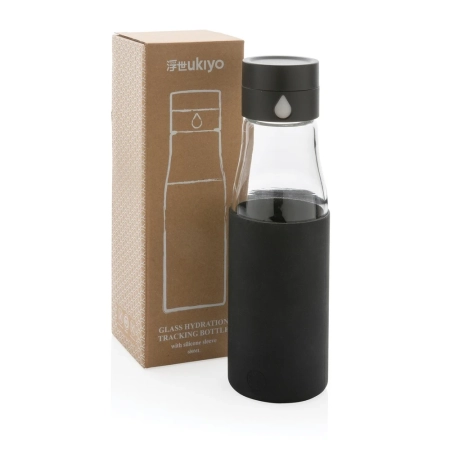 Szklana butelka 650 ml Ukiyo, monitorująca ilość wypitej wody | VA-P436.721