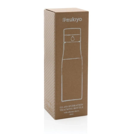 Szklana butelka 650 ml Ukiyo, monitorująca ilość wypitej wody | VA-P436.721