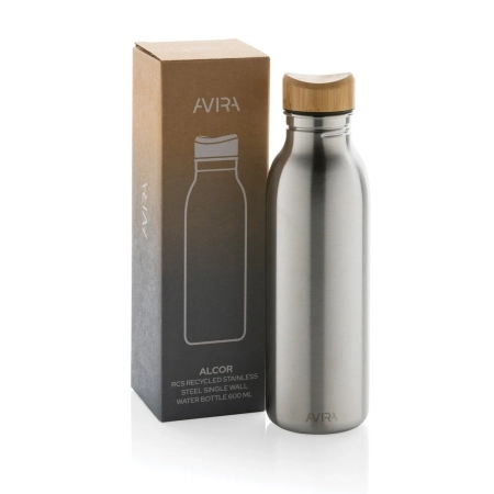 Butelka sportowa 600 ml Avira Alcor, stal nierdzewna z recyklingu | VA-P438.062