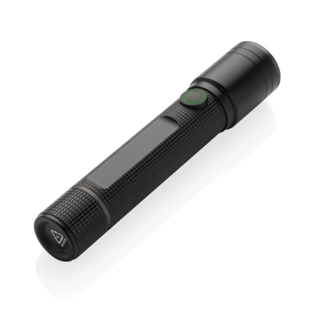 Kieszonkowa latarka Gear X, ładowana przez USB, aluminium z recyklingu | VA-P513.901