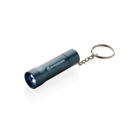 Brelok do kluczy z aluminium z recyklingu, latarka Flash | VA-P514.0405