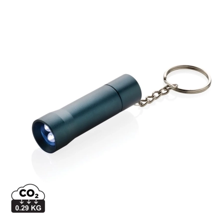 Brelok do kluczy z aluminium z recyklingu, latarka Flash | VA-P514.0405
