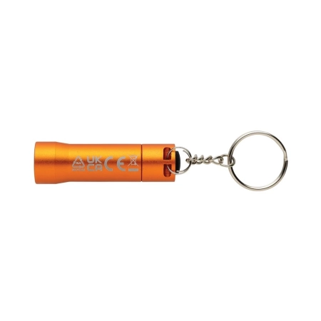 Brelok do kluczy z aluminium z recyklingu, latarka Flash | VA-P514.0408