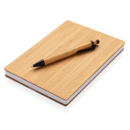 Bambusowy notatnik A5 z bambusowym długopisem | VA-P772.159