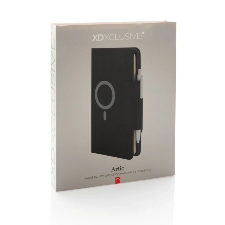 Teczka konferencyjna, notatnik A5, ładowarka bezprzewodowa, power bank 8000 mAh | VA-P774.312