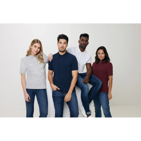 Koszulka polo z bawełny z recyklingu Iqoniq Yosemite | VA-T9200.004.5XL