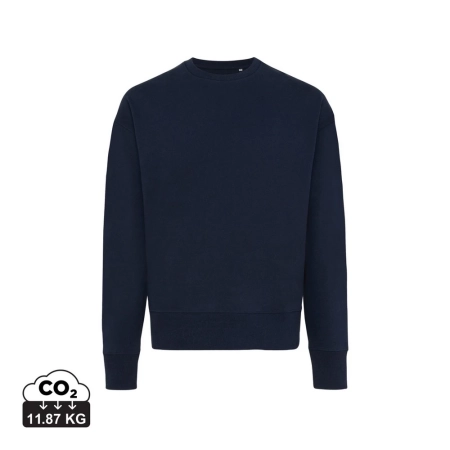 Luźna bluza z bawełny z recyklingu Iqoniq Kruger | VA-T9302.002.S