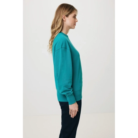 Luźna bluza z bawełny z recyklingu Iqoniq Kruger | VA-T9302.009.M