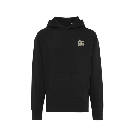 Luźna bluza z kapturem z bawełny z recyklingu Iqoniq Yoho | VA-T9402.001.XS