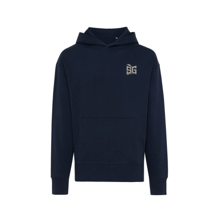 Luźna bluza z kapturem z bawełny z recyklingu Iqoniq Yoho | VA-T9402.002.XS