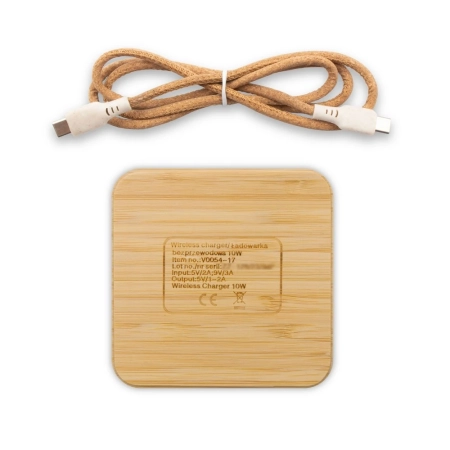 Bambusowa ładowarka bezprzewodowa 10W B'RIGHT Jazzlyn | VA-V0054-17
