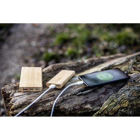 Bambusowy power bank 5000 mAh B'RIGHT Posey | VA-V0347-17